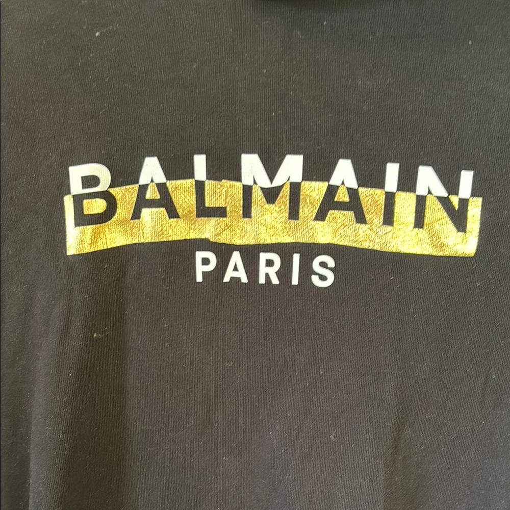 Balmain foil logo hoodie - Picture 3 of 7